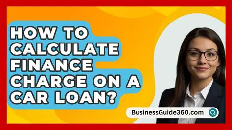 Calculating Finance Charge