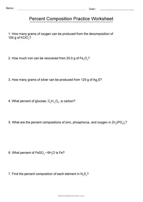 Frequently Asked Questions about Percent Composition