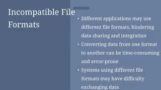 Incompatible Filter Formats