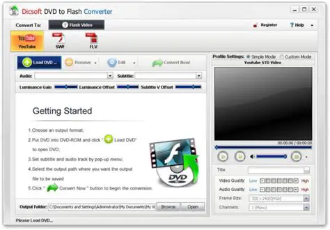 Key Features of Dicsoft Flash Video Converter