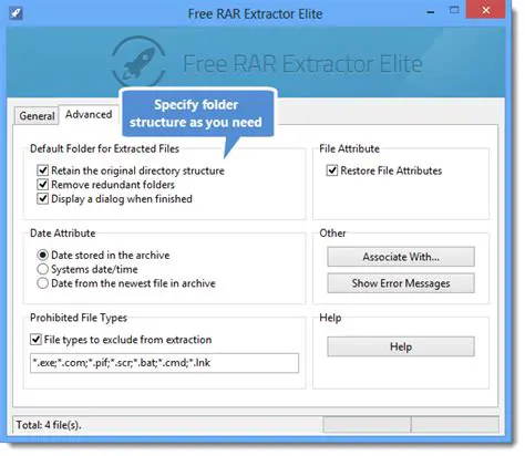 Key Features of Free RAR Extractor Elite