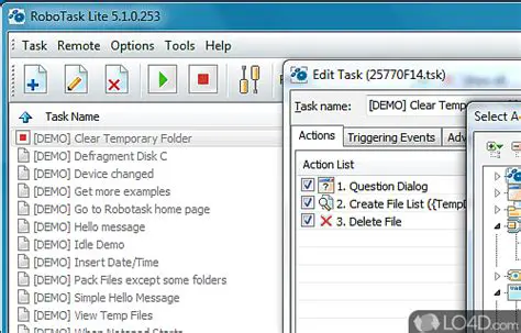 Key Features of RoboTask Lite