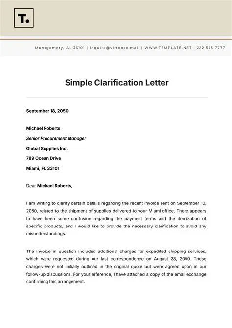 Official Statements and Clarifications