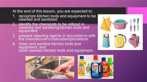 Proper cleaning and sanitizing