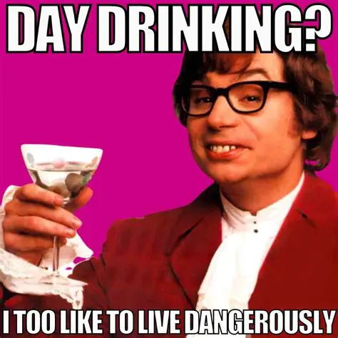 Talking too much about drinking