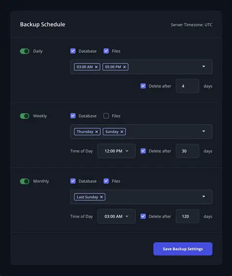 The Need for Customizable Backup Schedules
